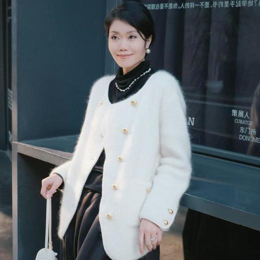 顺丰包邮71450洛诗琳韩系马海毛金软糯羊毛毛衣外套3200 商品图3