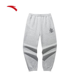 安踏（ANTA）美式复古运动长裤男士冬季新款宽松束脚卫裤休闲裤152518302S