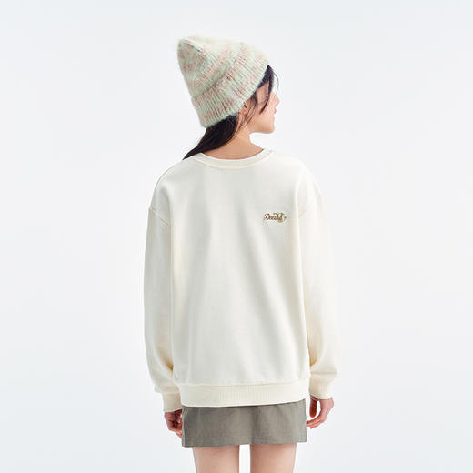 笛莎Deesha青少年女童卫衣2025春季女童字母刺绣双面穿卫衣 商品图4