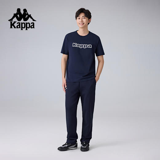 Kappa卡帕背靠背新款运动长裤男款复古针织直筒裤休闲裤运动裤潮K0F12AK22 商品图4
