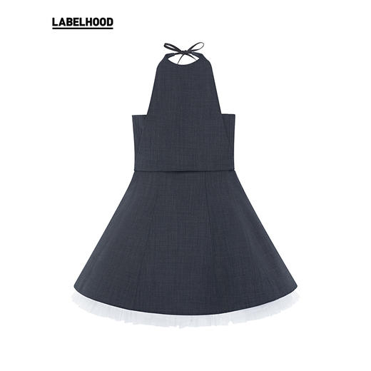 【SHUSHUTONG】蕾虎设计感甜美时尚抹胸蓬蓬两件套A字裙 商品图4