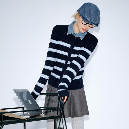 【商场同款】麦檬冬毛衫开衫4FA135791 商品图3