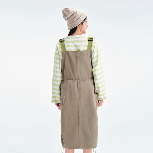 笛莎Deesha青少年女童裙子2025春季女童宽松工装风背带裙 商品图4