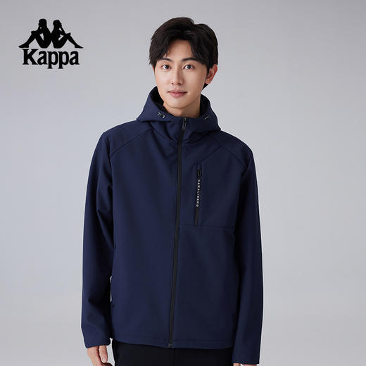 Kappa卡帕背靠背运动外套男新款户外连帽防风防泼水夹克休闲上衣K0F12FJ41 商品图1
