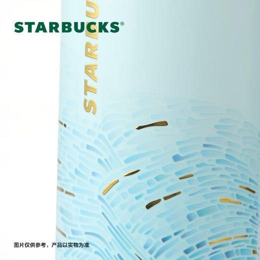 星巴克（Starbucks）微蓝韵律款运动保温杯750ml大容量水杯子企业采购节日礼物 商品图7