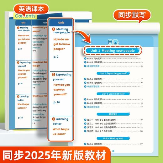 衡水体小学英语同步练字帖3年级下册英语默写专项训练单词练字帖 商品图2