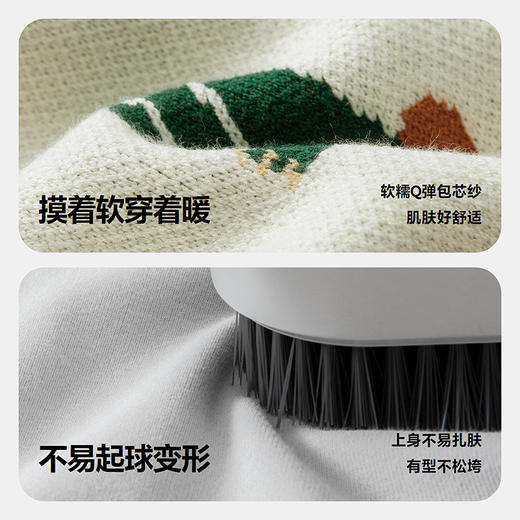 【绵绵衫】迷你巴拉男女童宝宝秋冬蓬松上衣保暖萌趣针织衫 商品图3