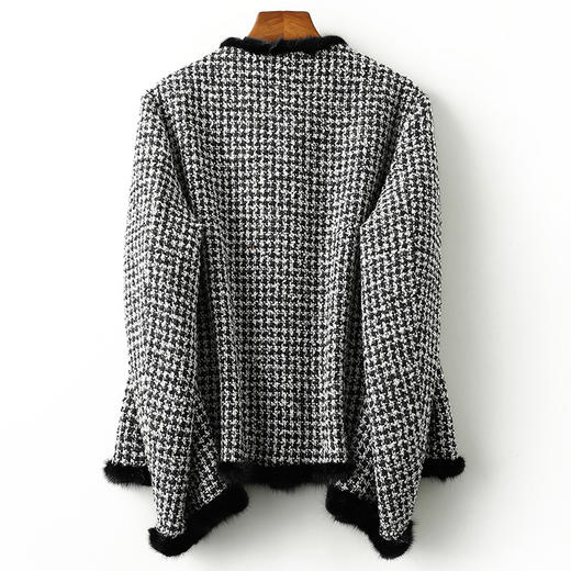 雀说新款双面穿进口拼貂冬年轻款貂皮大衣真水貂毛皮草外套女冬AL602.1 商品图1