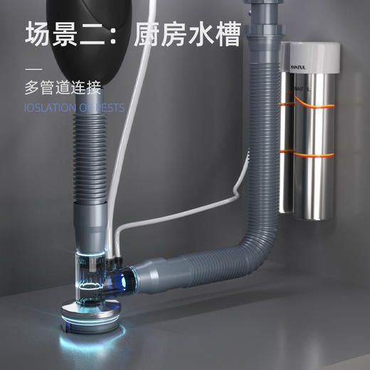 防臭盾闪钻多功能接头50管/75管可选 商品图7