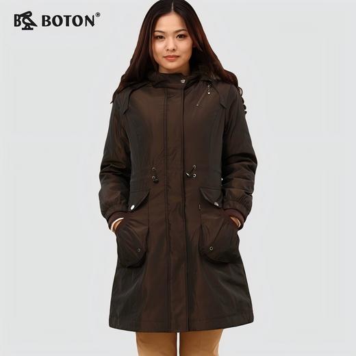 【第2件半价！尾货清仓不退换】波顿女士连帽甩毛甩胆羽绒褛LJ611 商品图7