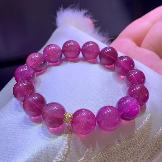 13mm单圈全色粉碧玺手链 商品图0