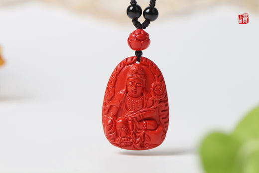 朱砂【普贤菩萨】吊坠  生肖蛇的守护神 商品图4