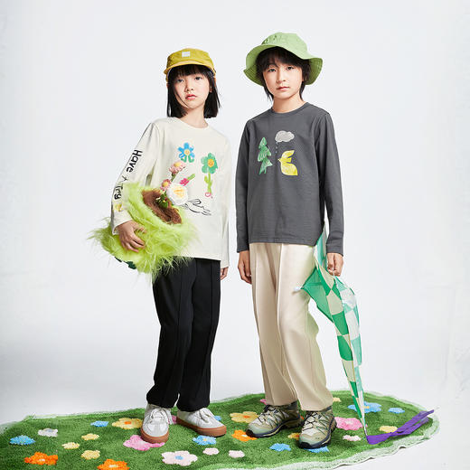 男女童针织单裤春季新款安奈儿童装EM516015 商品图5