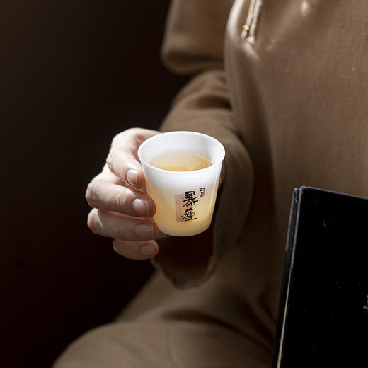 冰种玉瓷十二生肖纯手绘品茗杯 泥野手造单杯陶瓷家用办公室德化瓷都喝茶组合套装 商品图9