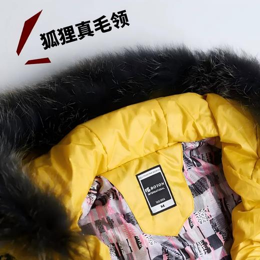 【第2件半价！尾货清仓不退换】波顿女士连帽拼接毛织羽绒LC661514 商品图3