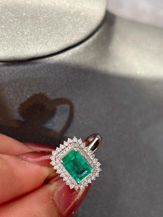 1.14ct刻面祖母绿戒指 商品图1