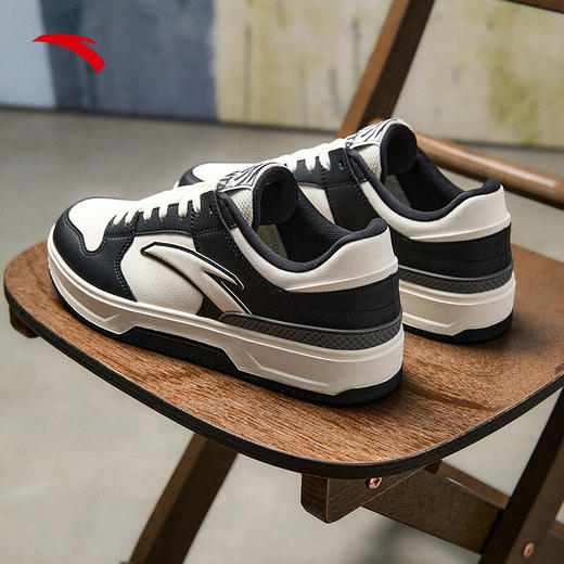 安踏经典撞色低帮板鞋男2025春季新款百搭休闲运动鞋子112518010 商品图2