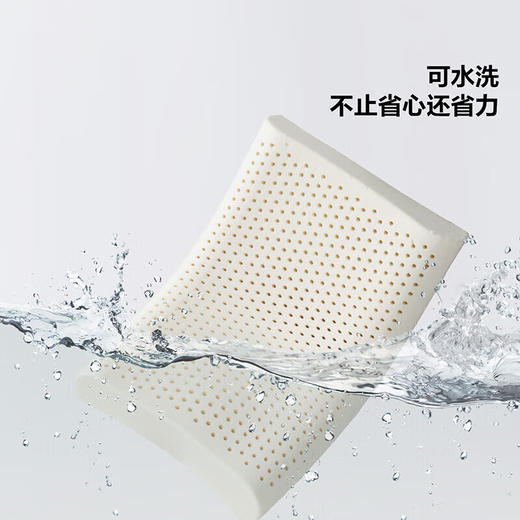 水星百丽丝_悦动抗菌防螨曲线型天然乳胶对枕 商品图4