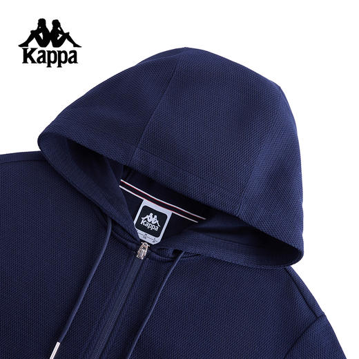 Kappa卡帕背靠背运动外套女2025新款休闲连帽卫衣针织开衫上衣潮K0F22MK21 商品图1