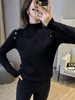 【YW】无忧购“清仓福利”韩系百搭小立领正肩纽扣一体绒保暖针织打底衫1267（截单后7天发货) 商品缩略图6