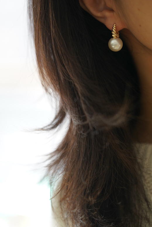 金珠耳饰「干枯玫瑰钻石小酒桶」 商品图0