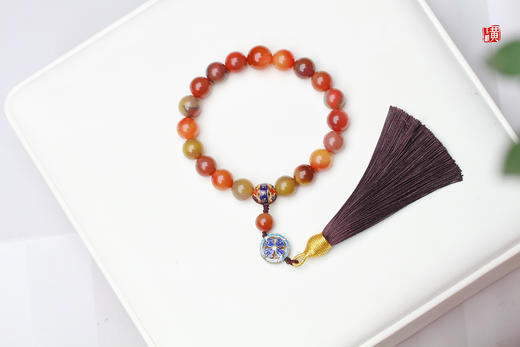 盐源玛瑙十八子手串 商品图1