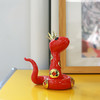 RODEO ART 蛇玲珑 皇冠版 红色12cm 送人送朋友客厅卧室玄关摆件生日礼物蛇年 商品缩略图4