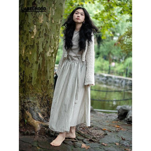 【THE LAWN×LABELHOOD】蕾虎联名款肌理立体纱线短开衫 商品图1