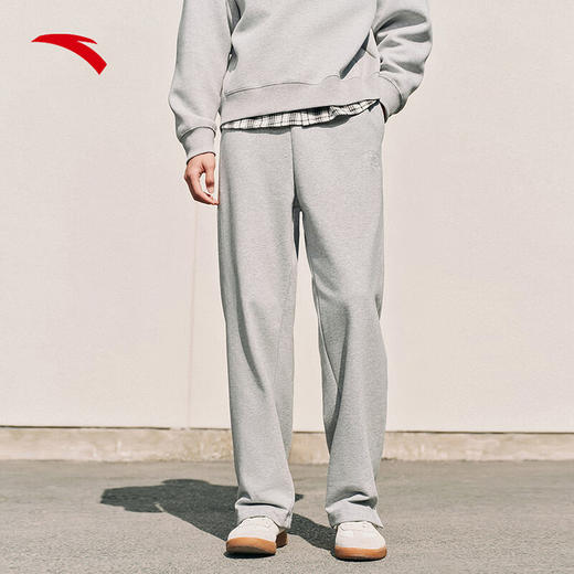 安踏（ANTA）潮流美式运动长裤2025春季新款宽松直筒微喇裤卫裤152518304 商品图1