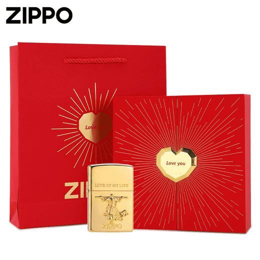 Zippo打火机正版 镀金贴章一生所爱   JCZ 商品图5