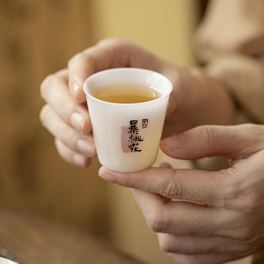 冰种玉瓷十二生肖纯手绘品茗杯 泥野手造单杯陶瓷家用办公室德化瓷都喝茶组合套装 商品图10