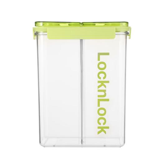 乐扣乐扣（locknlock）分格分类储粮密封隔潮防虫食品用材料送量杯简约风高颜值储物罐 绿色HTE956FU 商品图2
