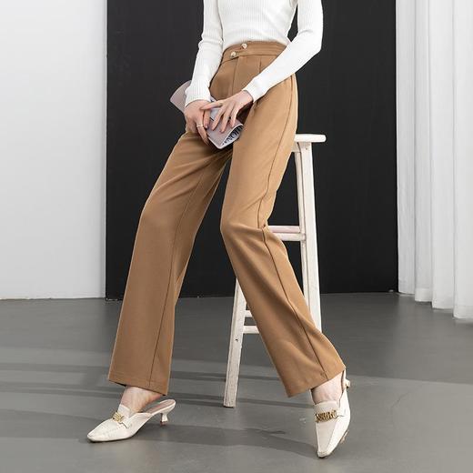 【高货rg】全新升级【铂金会员165/天猫219/差价54】(15702) 洛诗琳创意褶不规则休闲裤女2025春后松紧高腰阔腿西装裤 商品图3