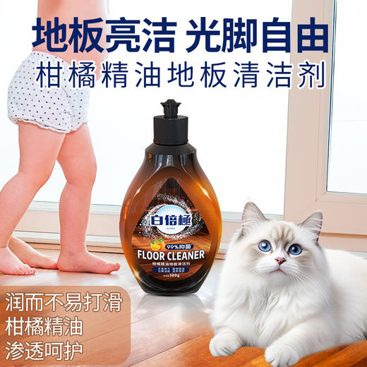 *【白倍极】柑橘精油地板清洁剂500g*5瓶 商品图3