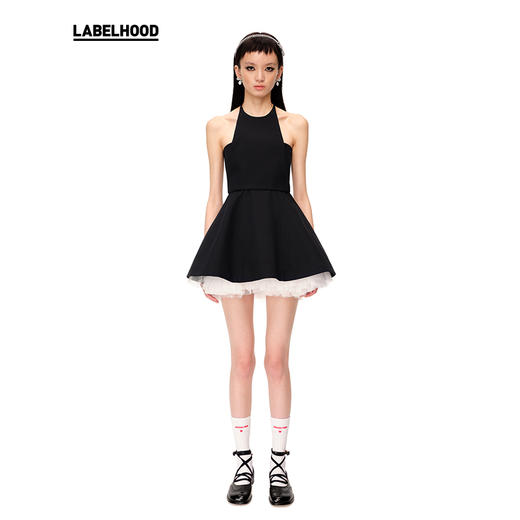 【SHUSHUTONG】蕾虎设计感甜美时尚抹胸蓬蓬两件套A字裙 商品图1