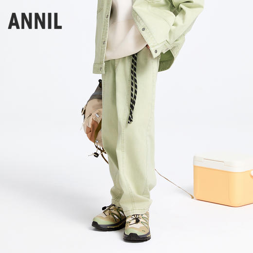 男女童全腰单裤春季新款安奈儿童装实体店同款AM516522 商品图1