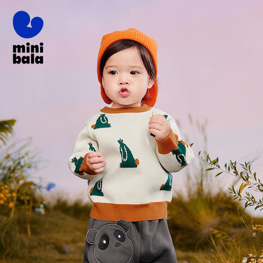 【绵绵衫】迷你巴拉男女童宝宝秋冬蓬松上衣保暖萌趣针织衫 商品图0