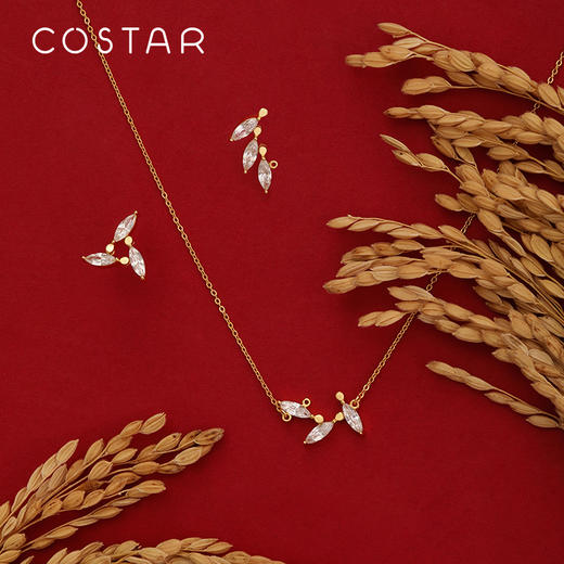 costar岁岁安·麦穗系列项链红绳手链耳环纯银925情人节生日礼物 商品图1