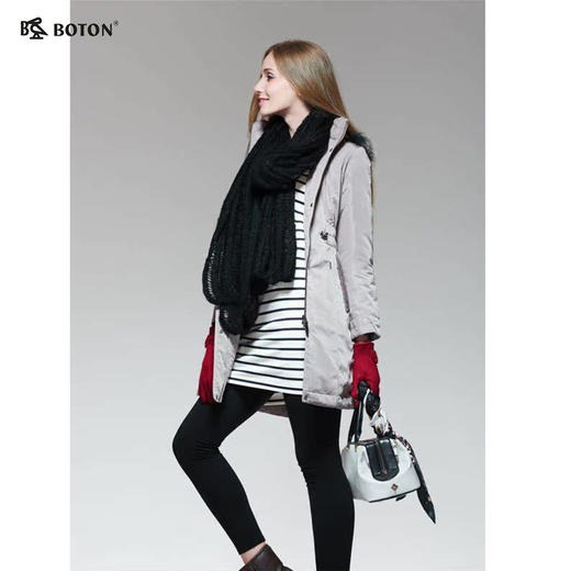 【第2件半价！尾货清仓不退换】波顿女士甩胆长羽绒LJ656 商品图3