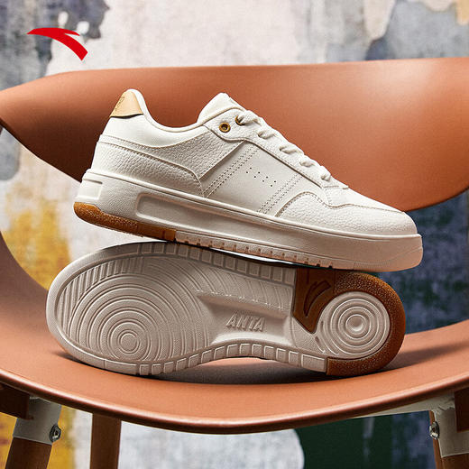 安踏破竹丨经典低帮撞色潮流板鞋男款简约小白鞋休闲鞋112518012 商品图2