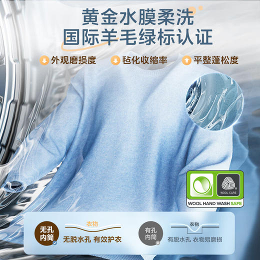 美的（Midea）10公斤滚筒洗衣机 全自动家用  纯平全嵌 元气2.0 COCO元气棒 MG10VJC3 商品图1