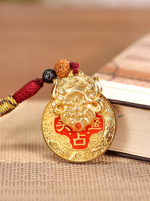 朱炳仁铜 旋转挂件 钥匙扣手把件包挂配饰 产品名称：八方来财-分销 商品图3