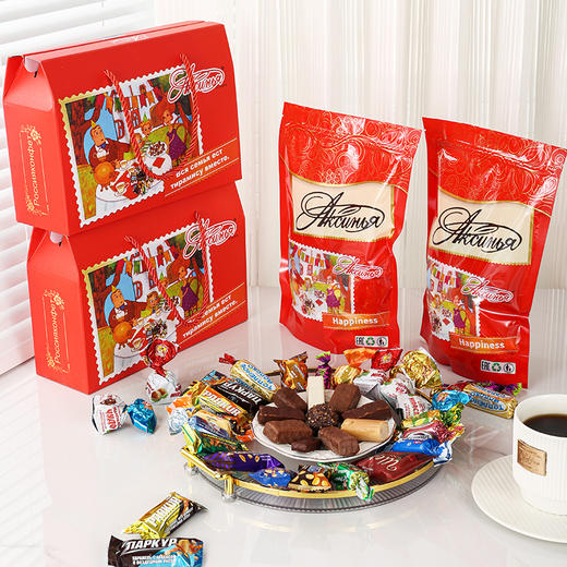 【俄罗斯糖果礼盒】精选几十种俄罗斯进口糖果  口味丰富让人爱不释口 精美礼盒装 商品图4