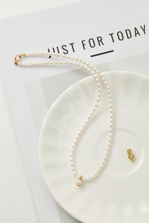 pearl moments珍刻 mini一勺汤圆 米粒珍珠项链 商品图3