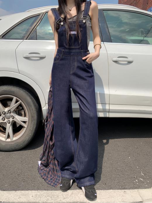 💛2025年新款！！🔺【小野日记Yono's Diary背带牛仔裤XY-F-5389款】💜减龄不掉色牛仔背带裤女高腰宽松垂感阔腿裤🌻 商品图0