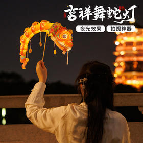 【限时9.9抢❗️国潮吉祥舞蛇灯笼】生肖传承，灵蛇纳福！新年春节蛇年吉祥舞龙灯笼手工diy儿童制作材料手提发光花灯幼儿园