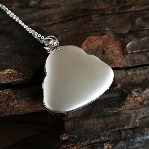 【天然正品】AU750收藏级白金镶钻镶天然木那冰种雪花棉翡翠佛公（平安、如意）吊坠项链34.8*31.8*10mm（皆取最大值）女士现售价：11800！080125AH21 商品图5