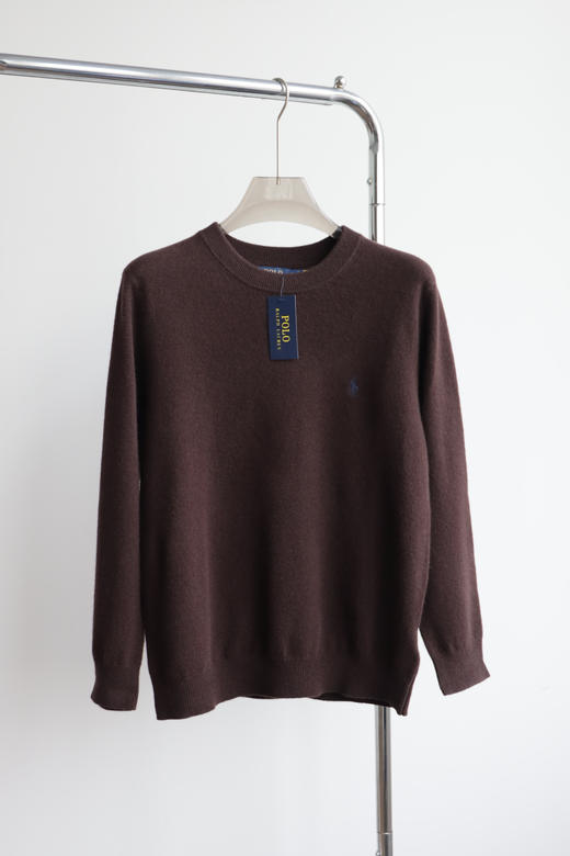 新配色到  R.L 小标圆领经典休闲羊毛羊绒衫 MY129 商品图7