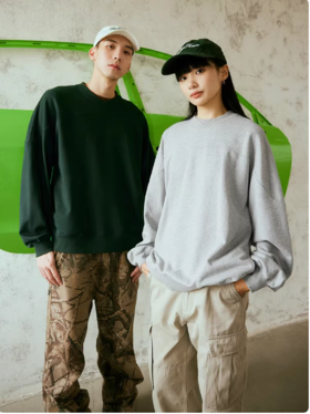 WassupHouse 双层螺纹套头卫衣