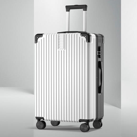 便携行李箱男女20寸拉杆箱高颜值万向轮24寸铝框密码户外旅行箱 商品图5